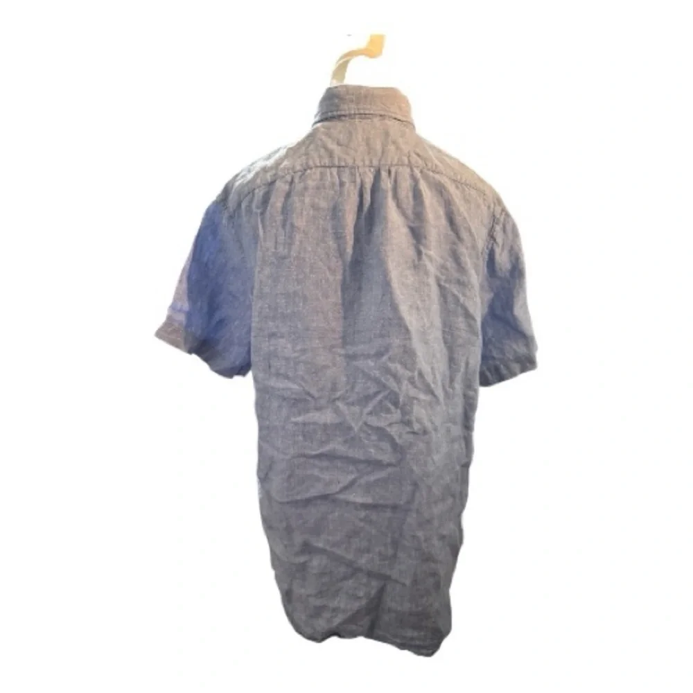 J.Crew Men’s Irish Linen Short Sleeve Button-Down Shirt – Size M